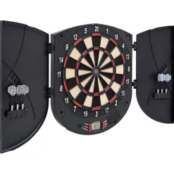 Jeux D'Intérieur-vidaXL Jeu de fléchettes électrique avec fléchettes Noir Polypropylène