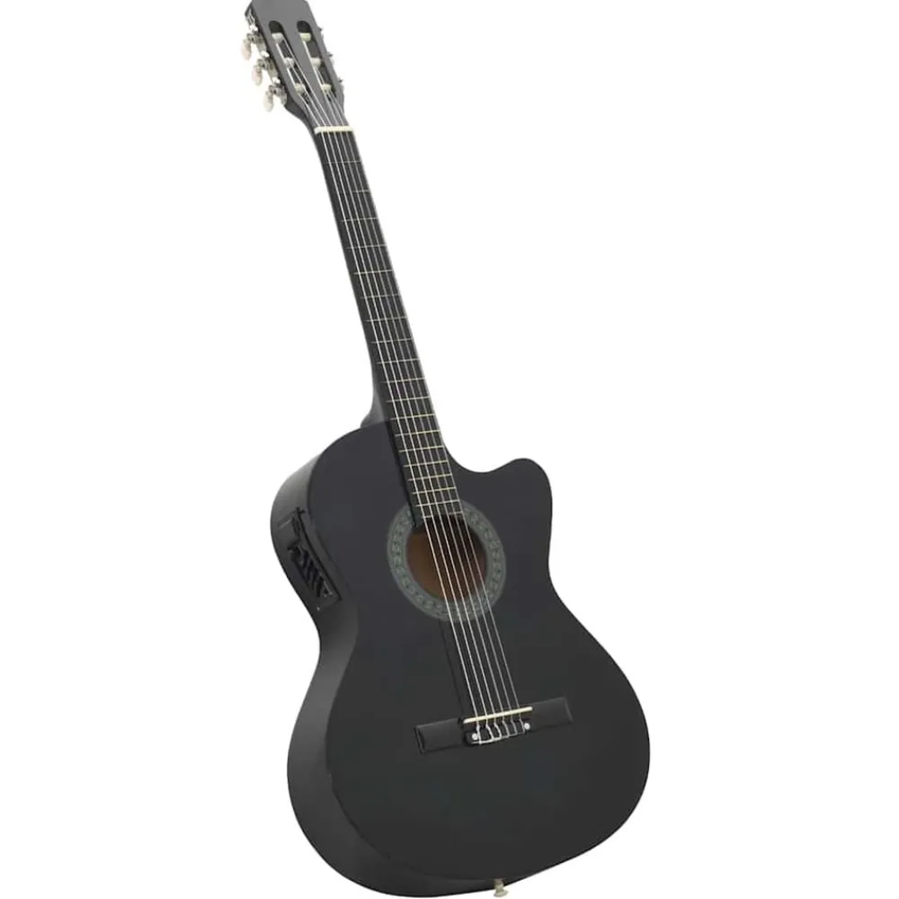 vidaXL Jeu de guitare 12pcs occidental avec égaliseur et 6 cordes