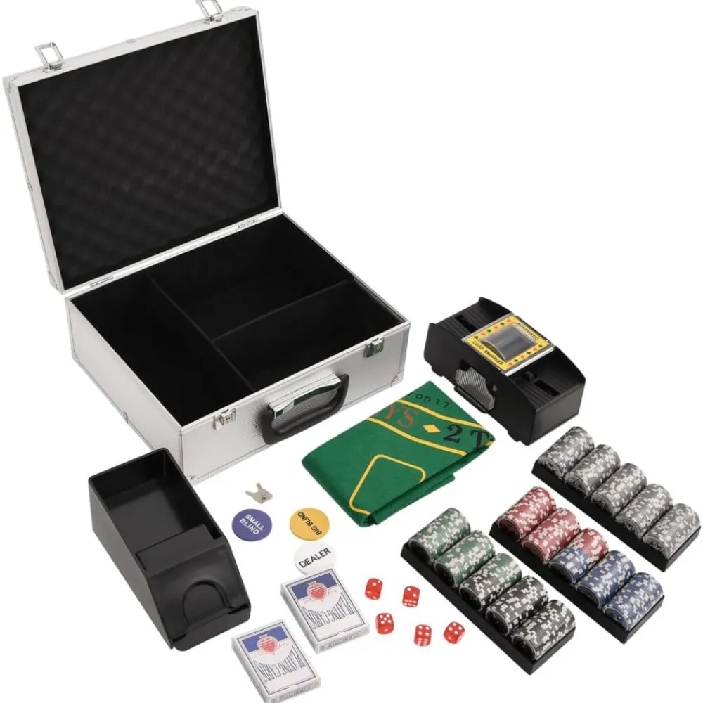 Jeux-vidaXL Jeu de jetons de poker 300 pcs 11,5 g