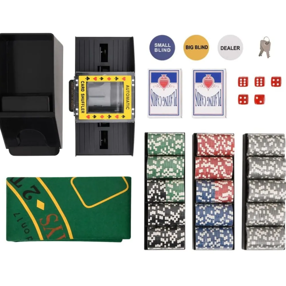 Jeux-vidaXL Jeu de jetons de poker 300 pcs 11,5 g