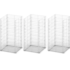 Clôtures & Barrières-vidaXL Jeu de panier de gabion 3 pcs Fil galvanisé 25x25x50 cm