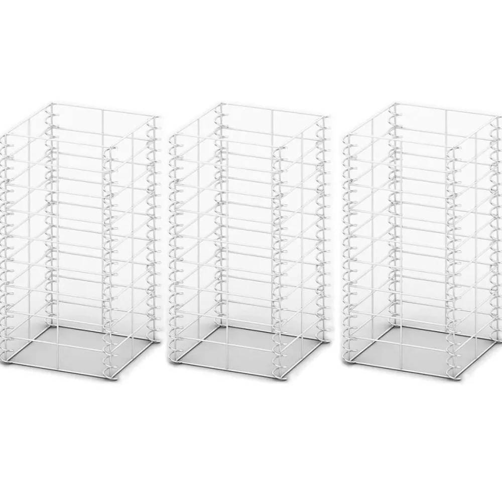 Clôtures & Barrières-vidaXL Jeu de panier de gabion 3 pcs Fil galvanisé 25x25x50 cm