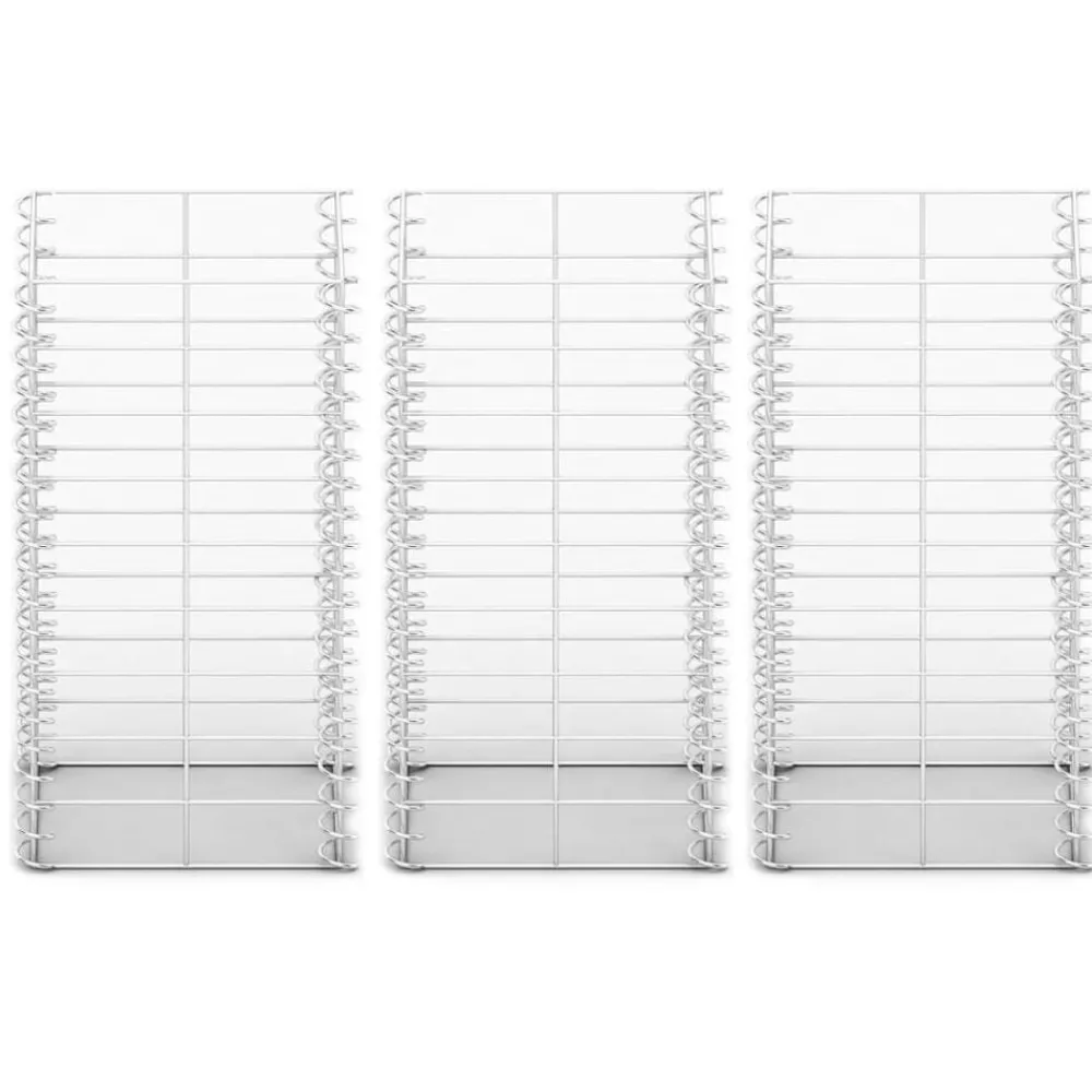 Clôtures & Barrières-vidaXL Jeu de panier de gabion 3 pcs Fil galvanisé 25x25x50 cm