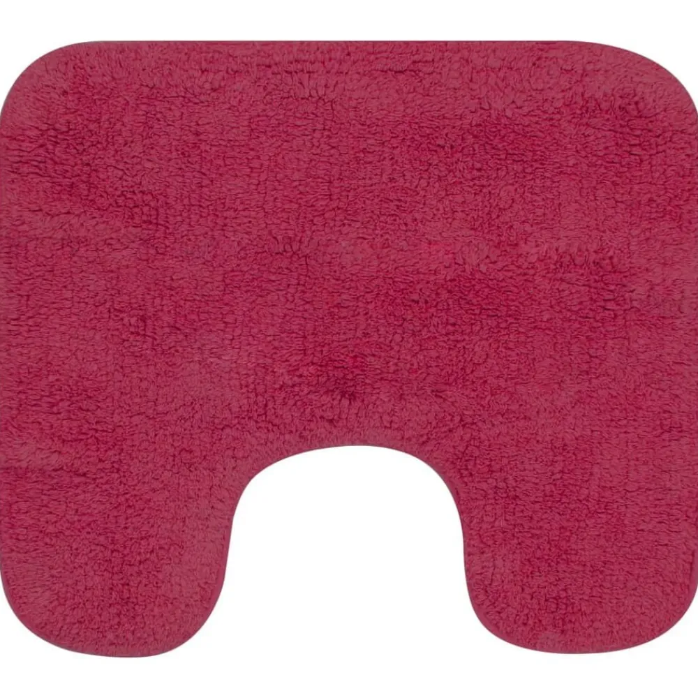 vidaXL Jeu de tapis de salle de bain 3 pcs Tissu Fushsia