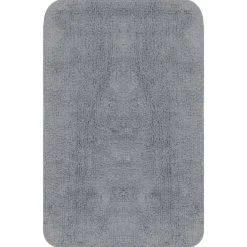 Accessoires De Salle De Bain-vidaXL Jeu de tapis de salle de bain 3 pcs Tissu Gris