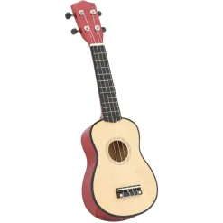 Arts & Loisirs-vidaXL Jeu de ukulélé soprano avec sac pour enfants bois clair 21" Marron clair