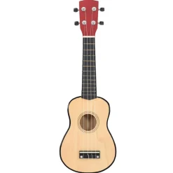 Arts & Loisirs-vidaXL Jeu de ukulélé soprano avec sac pour enfants bois clair 21