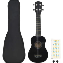 vidaXL Jeu de ukulélé soprano avec sac pour enfants 21"