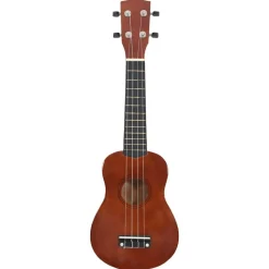 Arts & Loisirs-vidaXL Jeu de ukulélé soprano avec sac pour enfants bois foncé 21
