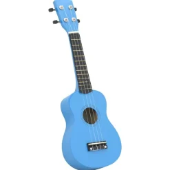 vidaXL Jeu de ukulélé soprano avec sac pour enfants azuré 21"