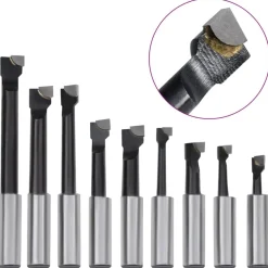Outils-vidaXL Jeu d'outils d'alésage 15 pcs 50 mm Tête d'alésage MT2-F1-12