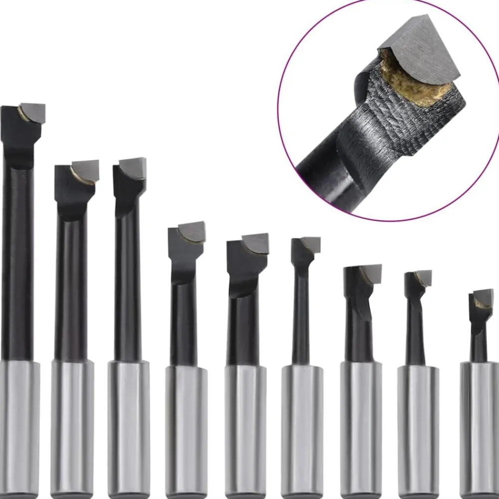 Outils-vidaXL Jeu d'outils d'alésage 15 pcs 50 mm Tête d'alésage MT2-F1-12