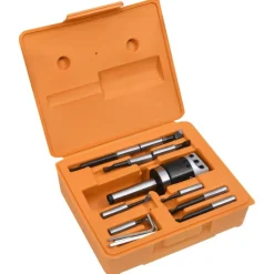 vidaXL Jeu d'outils d'alésage 15 pcs 50 mm Tête d'alésage MT3-F1-12
