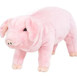 vidaXL Jouet en peluche Cochon rose XXL