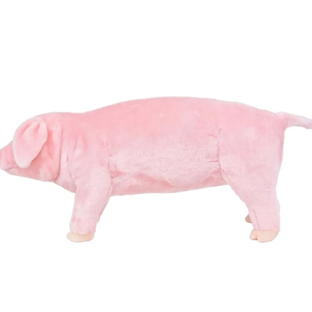 vidaXL Jouet en peluche Cochon rose XXL