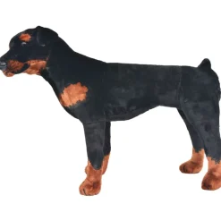 Jouets-vidaXL Jouet en peluche Chien de race Rottweiler Marron et noir XXL