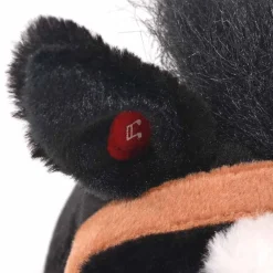 vidaXL Jouet en peluche Cheval Noir