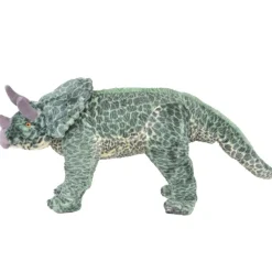 vidaXL Jouet en peluche Dinosaure Tricératops Vert XXL