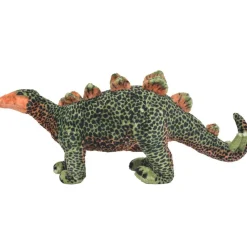 vidaXL Jouet en peluche Dinosaure Stegosaurus Vert et orange XXL
