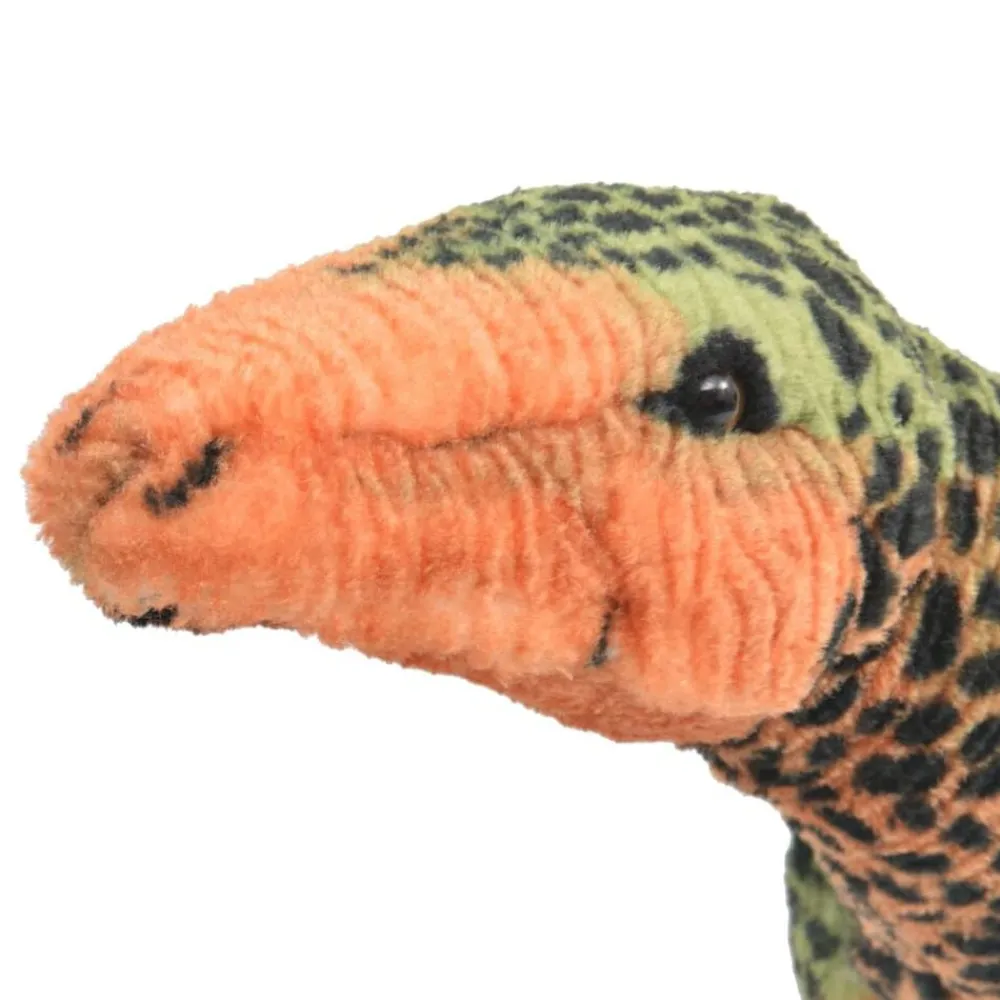 vidaXL Jouet en peluche Dinosaure Stegosaurus Vert et orange XXL