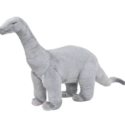 Jouets-vidaXL Jouet en peluche Dinosaure Brachiosaurus Gris XXL