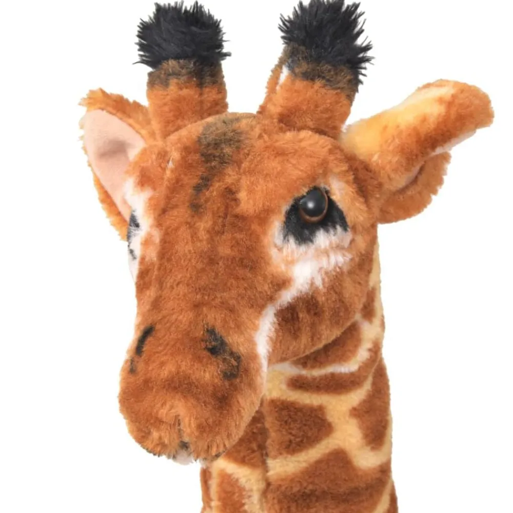 vidaXL Jouet en peluche Girafe Marron et jaune XXL