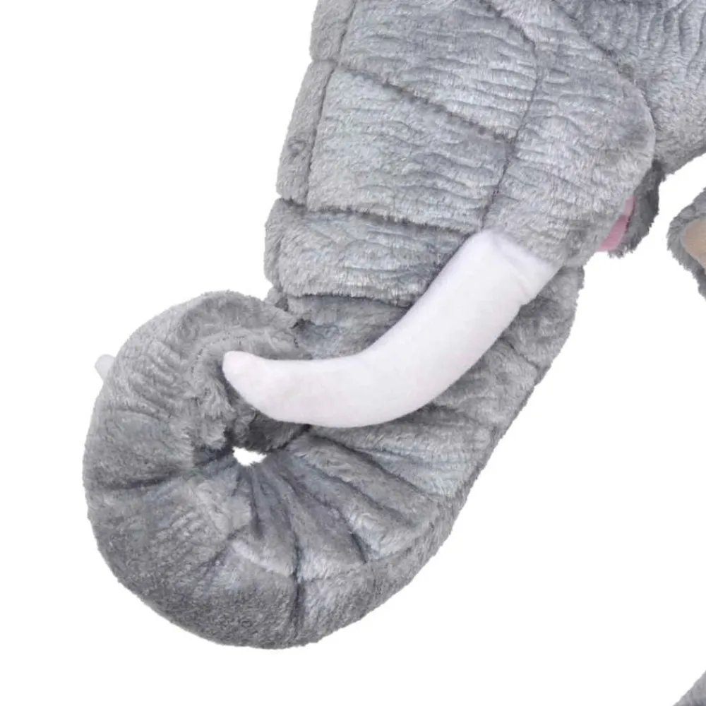 vidaXL Jouet en peluche Éléphant Gris XXL