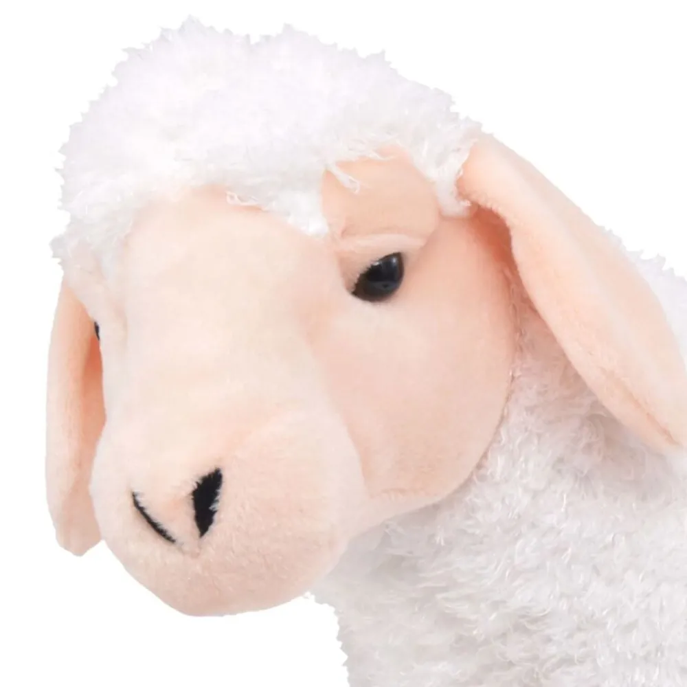 vidaXL Jouet en peluche Mouton Blanc XXL
