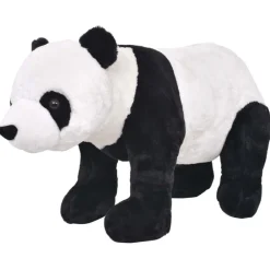 Jouets-vidaXL Jouet en peluche Panda Noir et blanc XXL