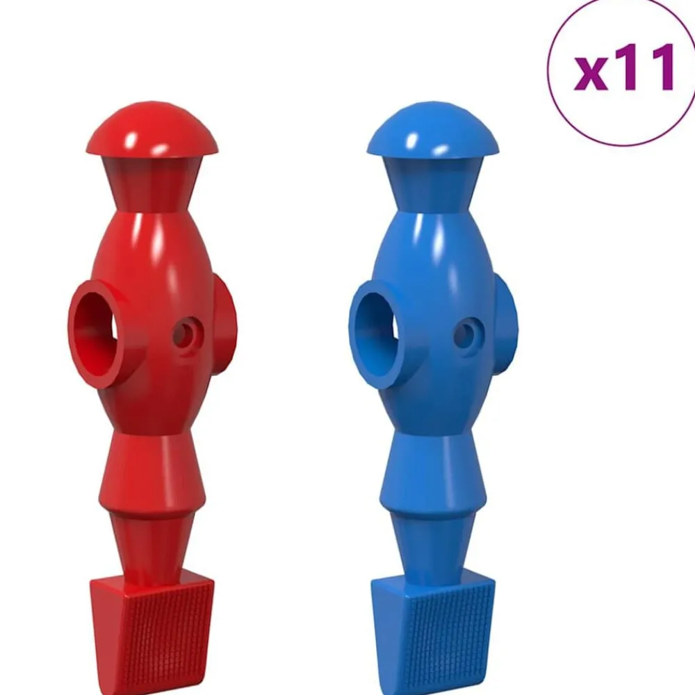 Jeux D'Intérieur-vidaXL Joueurs de table de baby-foot 22 pcs Bleu et Rouge PP