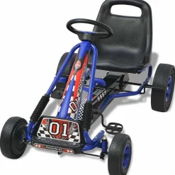 vidaXL Kart à pédale avec siège ajustable