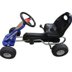 Jouets-vidaXL Kart à pédales Bleu