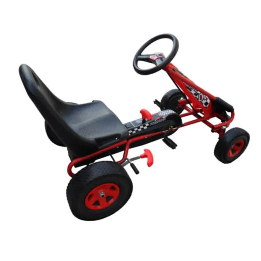 Jouets-vidaXL Kart à pédales pour enfants Rouge