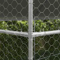Articles Pour Animaux De Compagnie-vidaXL Kennel pour Chiens 2 pcs Argenté 4 x 2 x 2 m Acier galvanisé
