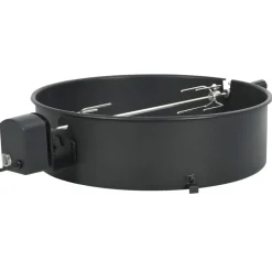 Arts De La Table & Arts Culinaires-vidaXL Kit d'anneau de rôtissoire de barbecue 57 cm Noir
