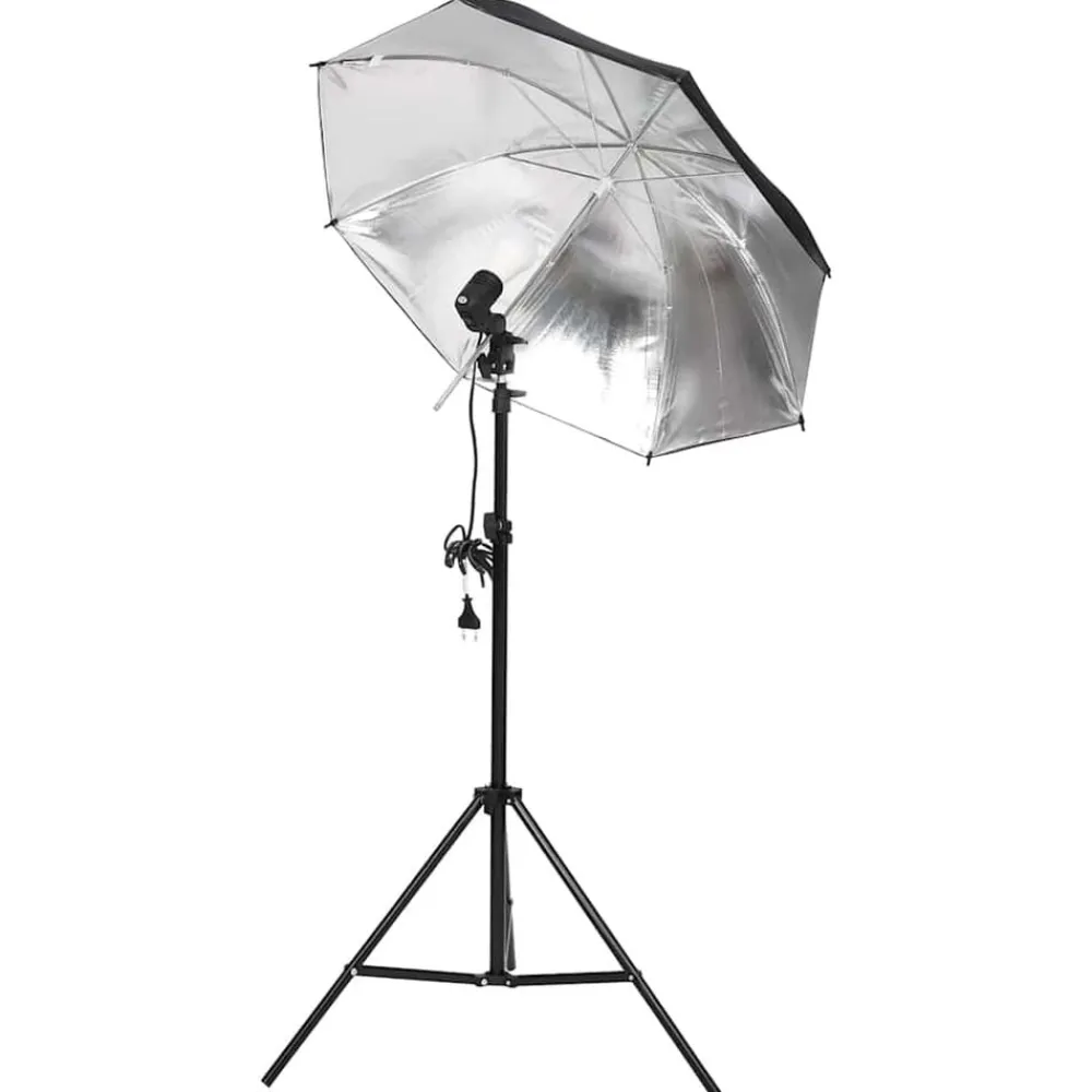 Appareils Photo-vidaXL Kit d'éclairage de studio avec trépieds et parapluies