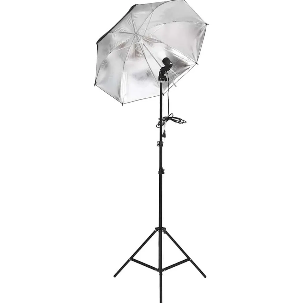 Appareils Photo-vidaXL Kit d'éclairage de studio avec trépieds et parapluies