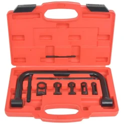 vidaXL Kit de 10 outils de compresseur de ressort à valve