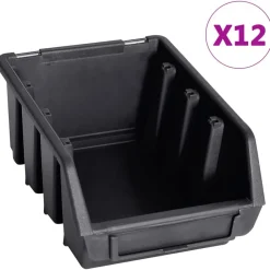 Accessoires De Quincaillerie-vidaXL Kit de bacs de stockage et panneaux muraux 32 pcs rouge et noir noir et rouge