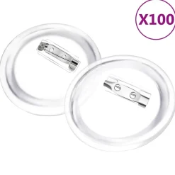 Vêtements & Accessoires-vidaXL Kit de badges à bouton avec épingles 100 sets Acrylique 58 mm