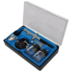 Outils-vidaXL Kit de compresseur d'aérographe avec 3 pistolets