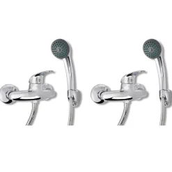 Plomberie-vidaXL Kit de douche 2 pcs