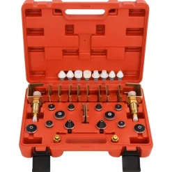 Outils-vidaXL Kit de détection de fuites de climatiseur rouge 36x27x9 cm