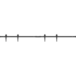 vidaXL Kit de porte d'armoire coulissante 183 cm acier au carbone