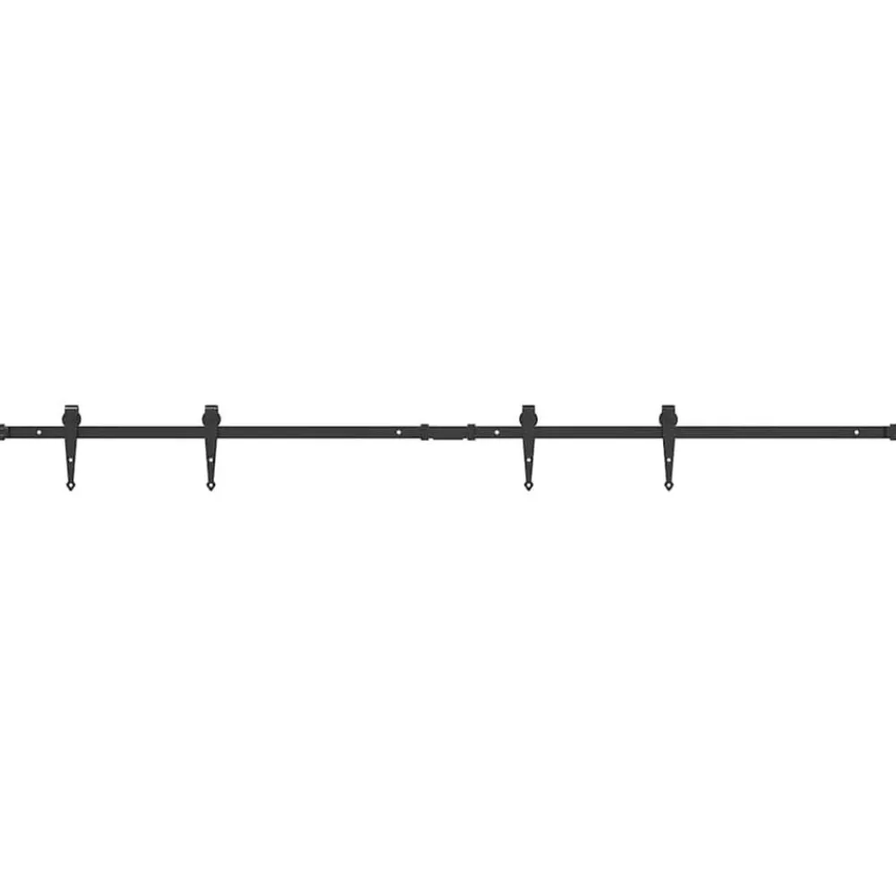 vidaXL Kit de porte d'armoire coulissante 183 cm acier au carbone