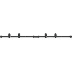 Accessoires De Quincaillerie-vidaXL Kit de porte d'armoire coulissante 122 cm acier au carbone