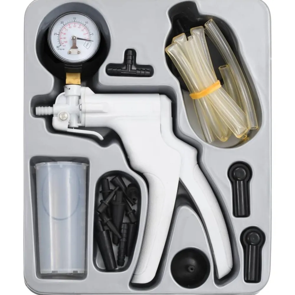 Equipement & Outils De Garage-vidaXL Kit de purge de frein et pompe à vide