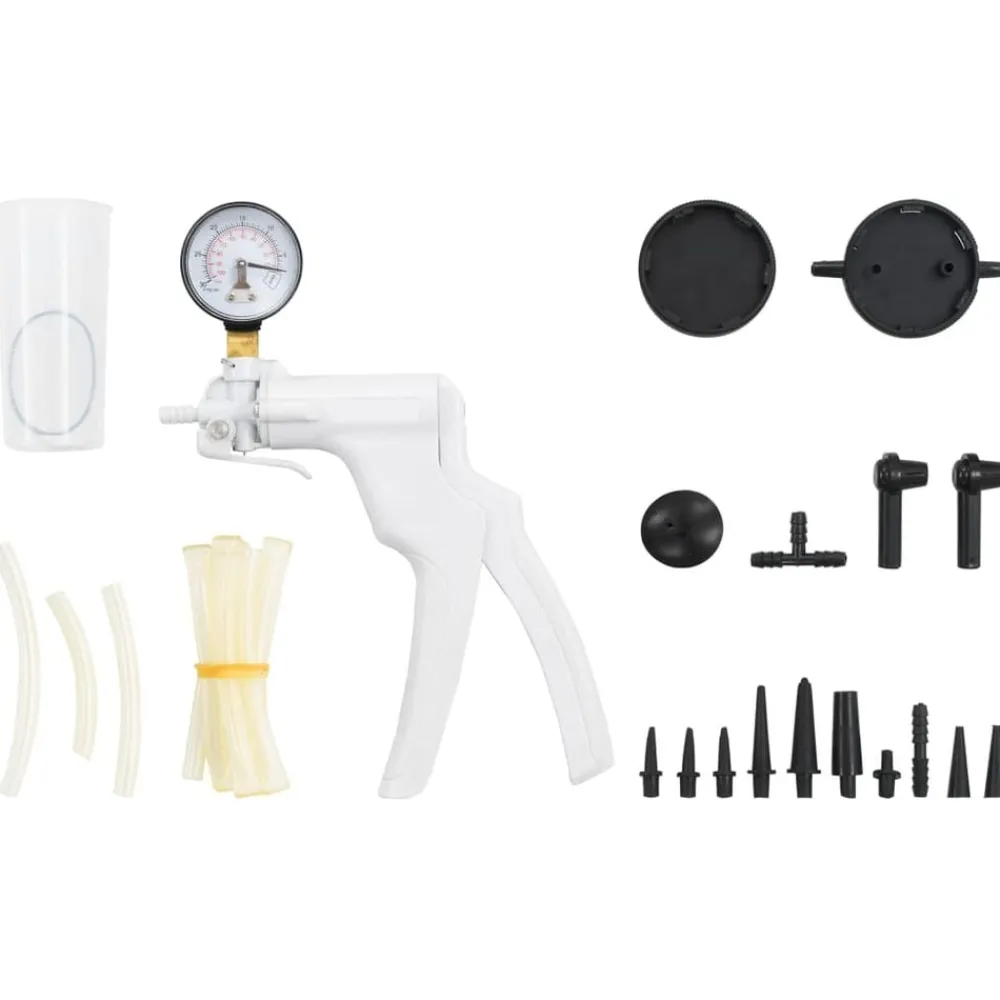 Equipement & Outils De Garage-vidaXL Kit de purge de frein et pompe à vide