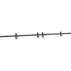 Matériaux De Construction-vidaXL Kit de quincaillerie de porte coulissante 305 cm acier noir