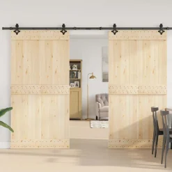 Matériaux De Construction-vidaXL Kit de quincaillerie de porte coulissante 305 cm acier noir